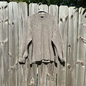 Abercrombie & Fitch Cozy Oversized Brown Knit Sweater